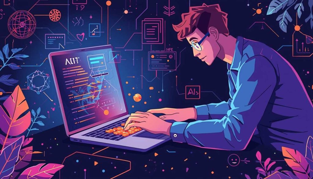 Visual representation of secret AI tools that are extremely powerful and little-known, showcasing futuristic digital interfaces and hidden technology.