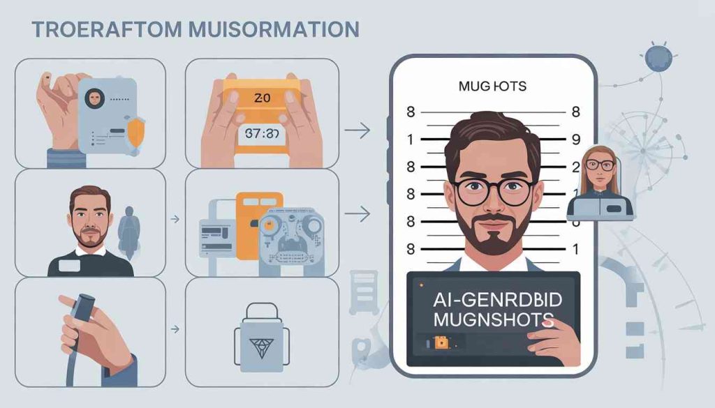AI-generated mugshots misinformation spreading false crime images and misleading people online