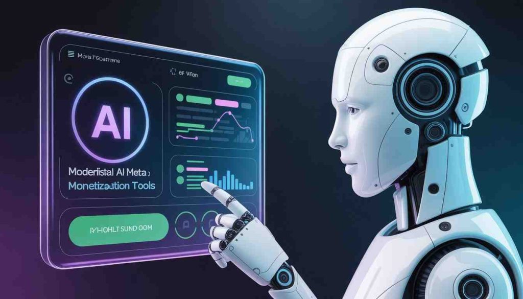 Meta AI monetization strategy showing shift from VR to artificial intelligence for revenue growth