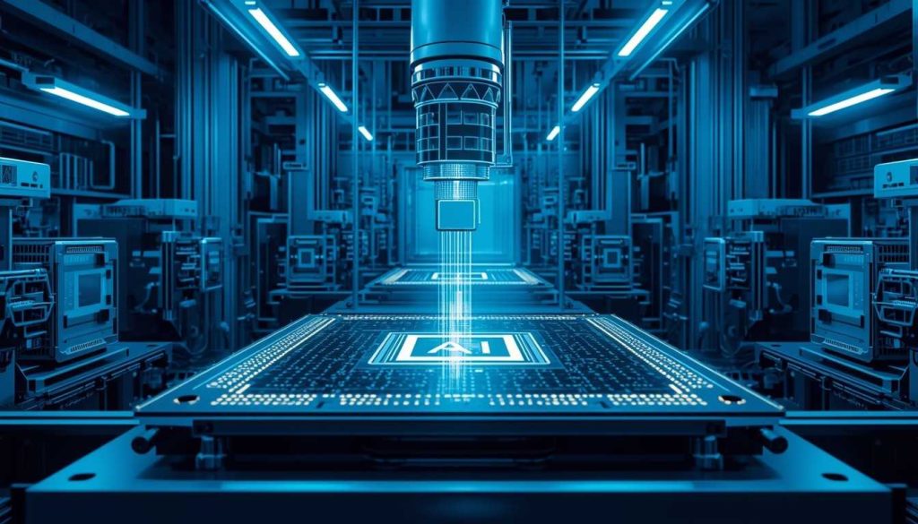 AI Chip Manufacturing Companies featuring advanced semiconductor production, AI chips, and high-tech manufacturing equipment by MKS and Advanced Energy