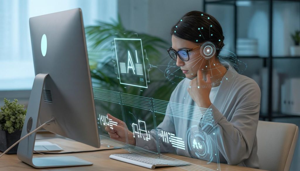 AI Automation Jobs myth illustrated through professionals adapting to AI technology and changing career landscapes.