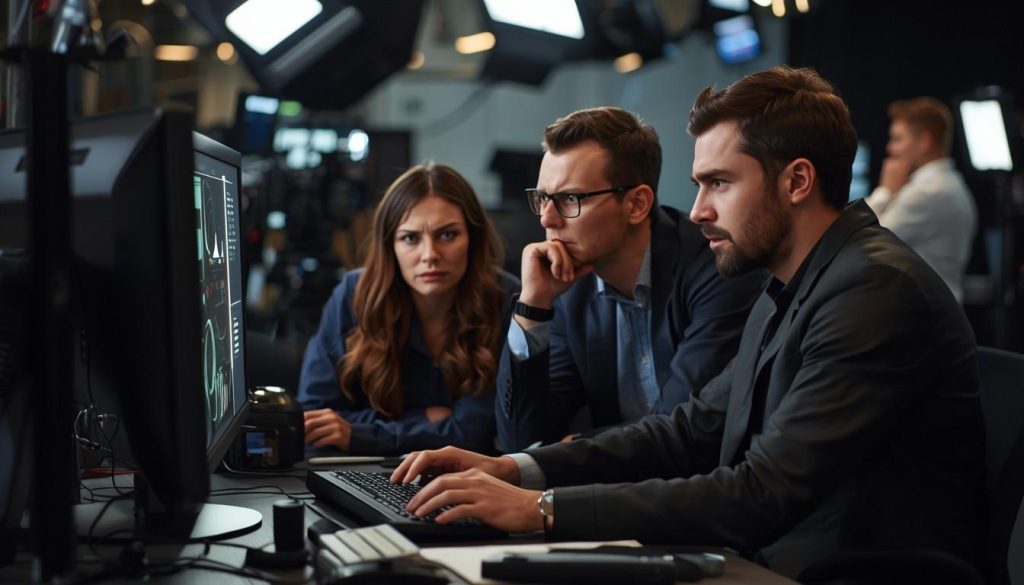 AI tools in television production highlighting automated editing, virtual sets, and broadcast technology risks