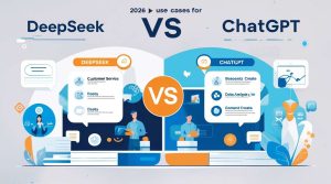 DeepSeek vs ChatGPT 2025 comparison showing AI model performance and capabilities
