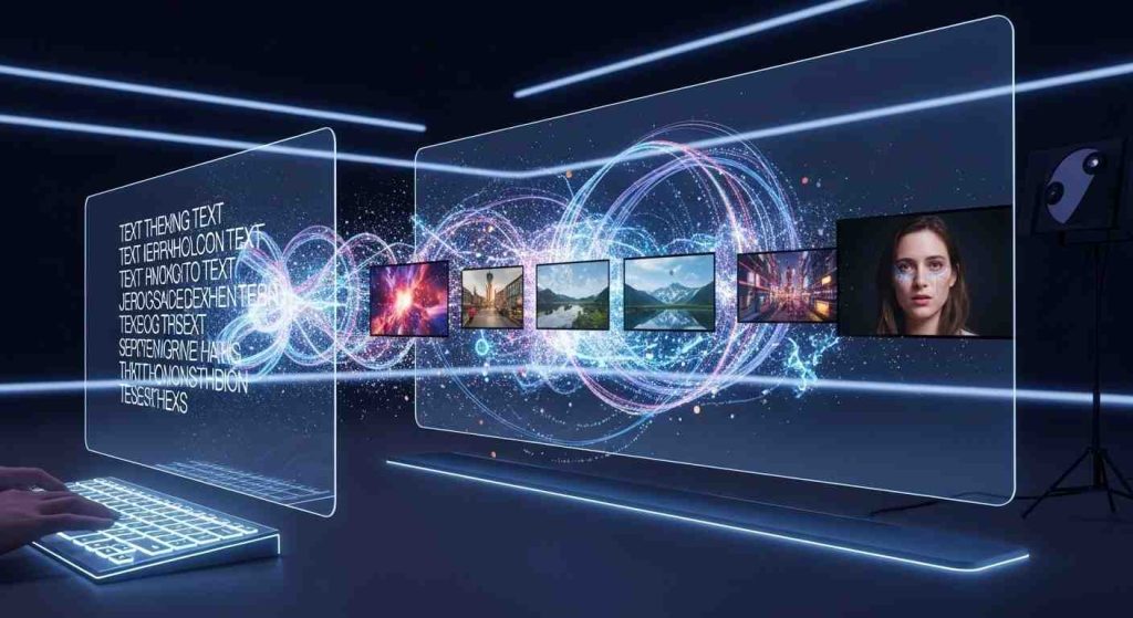 Sora AI text-to-video model turning written prompts into cinematic AI-generated videos for content creation in 2026